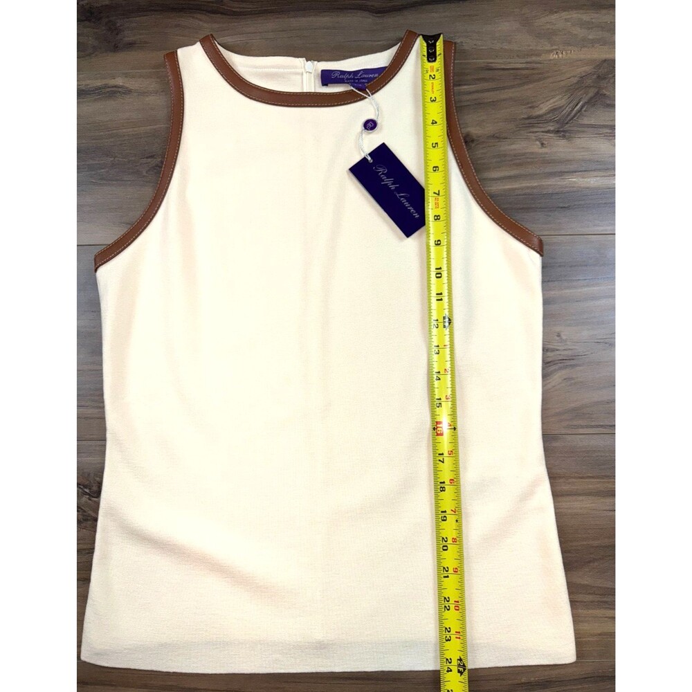Ralph Lauren Purple Label Cream and Brown Sweater - Picture 4 of 7